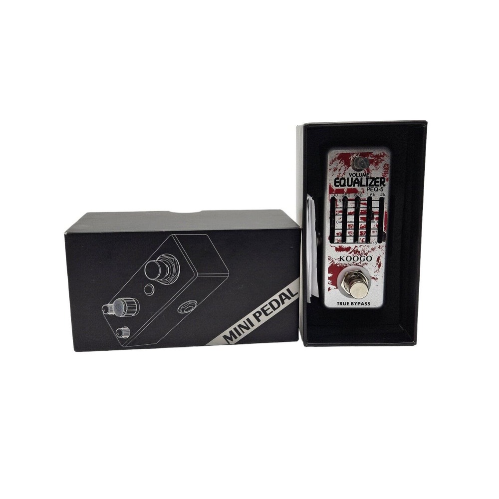 Koogo LEF-317A Guitar Equalizer Pedal 5-Band Parameter Average Frequency ±18dB
